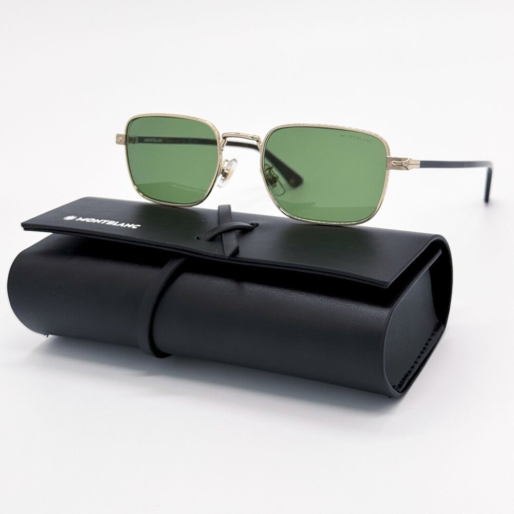 NEW MONTBLANC SUNGLASSES MEN BLACK/GREEN MB0339S 002 EYEWEAR MONTBLANC